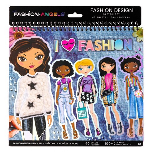 I Love Fashion Design Sketch Set - Fashion Angels - image 1 of 4