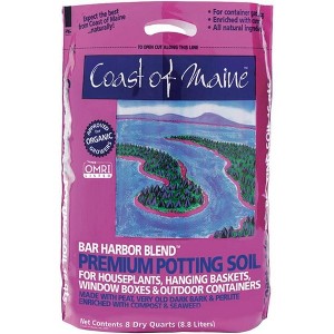 Coast of Maine Bar Harbor Blend Organic Potting Soil for Container Gardens and Flower Pots, 8qt - 1 of 4