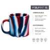 Silipint: 2 Pack 16oz Silicone Coffee Mug, The Patriot (Red, White, Blue) - 2 of 4