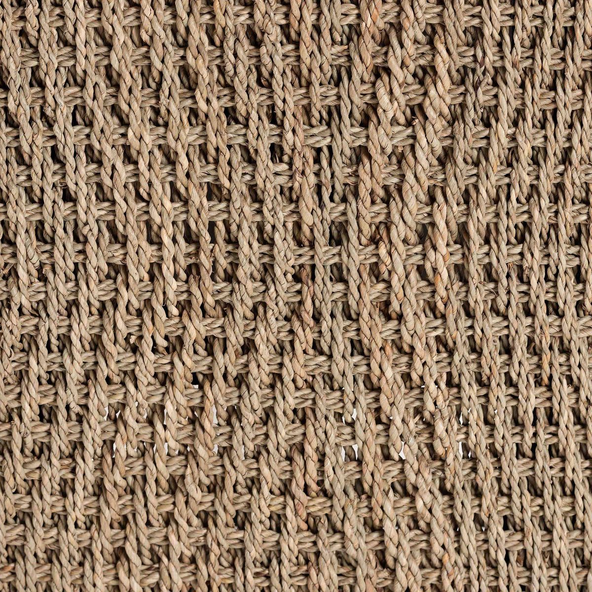 bali & pari Amber Seagrass Accent Bench Natural Brown/Black - thumbnail 7