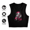 Women's Betty Boop Biker Babe Sleeveless Crop Top Tank - 3 of 4