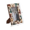 Decorative Colorful Butterfly Picture Frame - Modern Boho Photo Frame for Tabletop, Entryway Styling, or Bedroom Decor - Ivory & Blue - 4 of 4