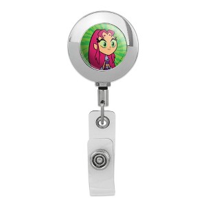 Teen Titans Go! Starfire Metal Chrome Badge ID Card Holder Clip - 1 of 3