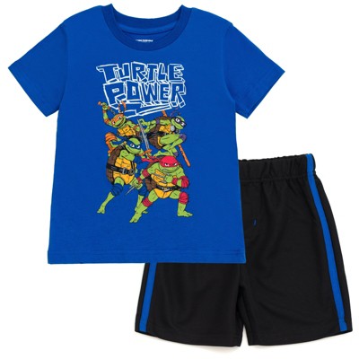 Teenage Mutant Ninja Turtles Graphic T-Shirt & Mesh Shorts Set