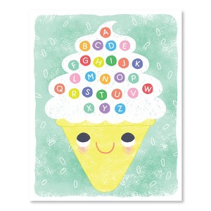 Courtside Market Abc Ice Cream Cones 16x20 Gallery-Wrapped Canvas - 1 of 4
