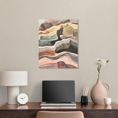 Boho Abstract Multicolor Canvas Wall Art, 20" x 24"