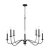 Capital Lighting Vincent 8 - Light Chandelier in  Black Iron - 2 of 4