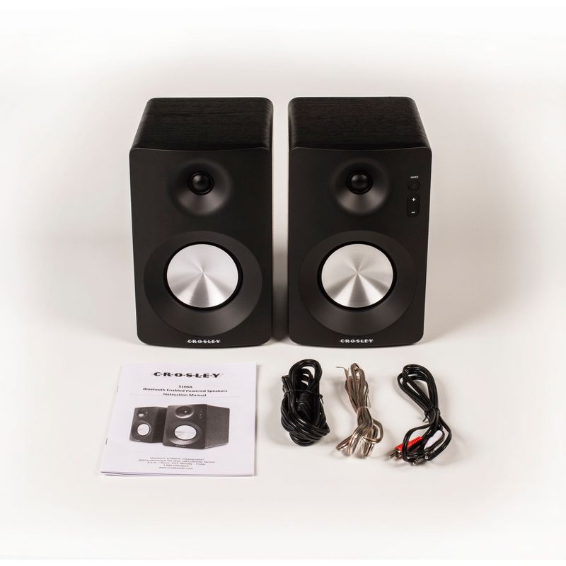 Crosley S100 Powered Speakers (Sold In Pairs) - Black, 4 of 10