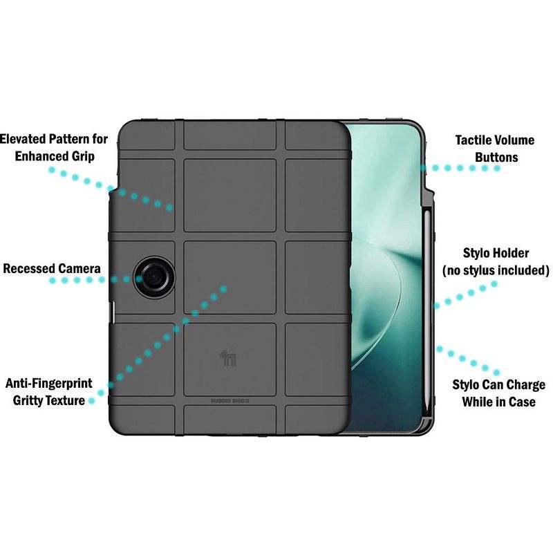 Nakedcellphone Special Ops Series for OnePlus Pad Tablet (2023) - Rugged Case with Stylus Holder, 5 of 8