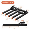 Clamp on Debris Forks Fits 48" Buckets, Double Nuts 2500 lbs Loading Weight Pallet Forks for Loader, Tractor Buckets, Skidsteer, for Removing Limbs - 4 of 4