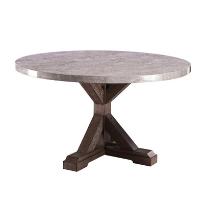 Silva Round Wood Dining Table Natural - miBasics