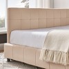 CAVINAS Full Bed Frame, Upholstered Tufted Full Size Bed Frame with Comfortable Backrest and Armrests, Modern Platform Bed for Bedroom - 4 of 4