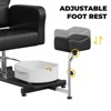 Reclining Pedicure Chair with Hydraulic Lift, Stool, Footrest & Massage Basin, Adjustable Pedicure Unit Station, 360 Swivel Spa Station Pedi Chair - 2 of 4