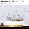 Plastic Tablecloth Disposable, Tablecloths for Rectangle Tables 54 inch. x 108 inch. Fits Tables Up to 8 Feet, Table Cloth for Party - SparkSettings - 4 of 4