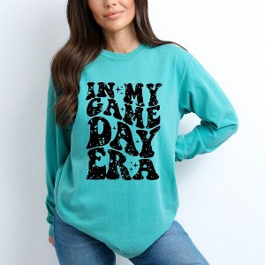 Simply Sage Market Women's In My Game Day Era Long Sleeve Garment Dyed Tee - 1 of 4