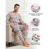 PATPAT Christmas Family Pajama Set: Reindeer and Christmas Tree Fair Isle Print Pajamas with Plaid Matching Socks - 4 of 4