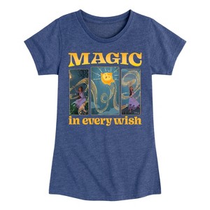 Girls' - Disney - Magic In Every Wish Fitted Short Sleeve Graphic T-Shirt - 1 of 4