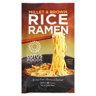 Lotus Foods Gluten Free and Vegan  Millet and Brown Rice Ramen 2.8-oz.