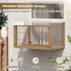 KWPZQEB Waterproof Window Cat Perch Catio, Wood Cat Window Box, Window Catio for Indoor Cats for Playing, Sunbathing, Napping,Nature Friendly Design - 3 of 4