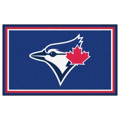 MLB Toronto Blue Jays 4'x6' Plush Area Rug - Blue