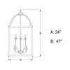 Vaxcel Juliet 8 - Light Pendant in  Architectural Bronze - 3 of 4