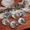 Primitives By Kathy 6.0 Inch Winter Animal Plate Set Christmas Seasonal Tabletop , Winter Nature Woodland (6PC) - 3 of 3