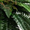Nearly Natural 31-in Artificial Boston Fern in Patina Metal Planter with Stand - 3 of 4