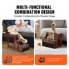 VEVOR Pet Bunk Bed with Removable Stairs, Dog/Cat Window Perch with Storage, Multi-Level Bed Window Perch Dog Bedside Sleeper Couch, (Rustic Brown) - 4 of 4