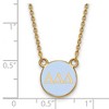 Black Bow Jewelry 14k Yellow Gold Plated Sterling Silver Delta Delta Delta Greek Life Necklace 18 Inch - 2 of 4