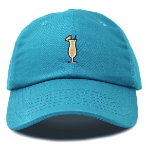 Dalix Pina Colada Embroidered Cap Cotton Baseball Cute Cool Dad Hat Womens - 1 of 4