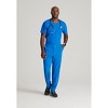 Barco One Men's Velocity 2-Pocket Ribbed V-Neck Scrub Top - 2 of 4