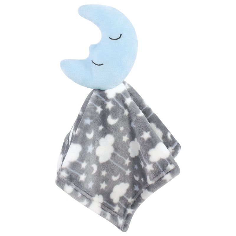 Hudson Baby Infant Boy Plush Blanket with Security Blanket, Moon Boy, One Size, 5 of 6