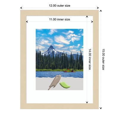 Svelte Natural Wood Satin Finish Rectangular Wall Picture Frame