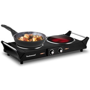 Techwood 1800W Dual Control Infrared Ceramic Electric Hot Plate with Anti-Scald Handle - 1 of 4