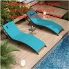 ALAULM Patio Chaise Lounge Set Outdoor Lounge Chair, Rattan Reclining Chair Adjustable Backrest, Pool Sunbathing Recliners with Folding Table - 4 of 4
