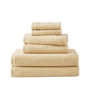 6pc Northern Pacific Bath Towel Set Yellow - Tommy Bahama: Cotton Terry, Lightweight, Machine Washable - 1 of 4