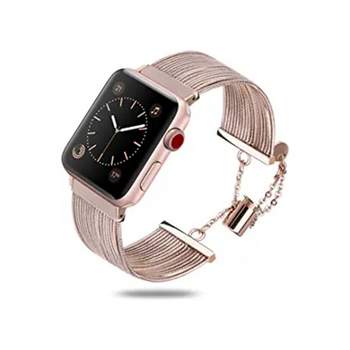 Worryfree Gadgets Apple Watch Band iWatch Series 7 6 5 4 3 2 1 Stainless Steel Fashion Replacement Bracelet Smart Watch Accessories