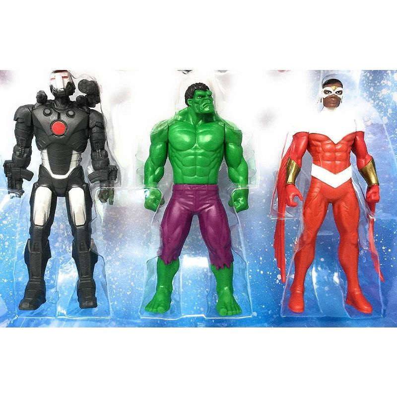 Marvel Avengers 6" Action Figures - Iron Man, Hulk, Black Panther, Captain America, Spider Man, Ant Man, War Machine & Falcon, 8 Figure Set, 2 of 3