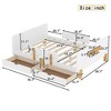 TIRAMISUBEST Twin/Full Size Platform Bed with Storage Drawers, Solid Wood Kids Bed Frame with Small Shelf & Hooks - 4 of 4
