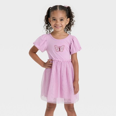 Toddler Girls' Short Sleeve Tulle Dress - Cat & Jack™