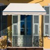 Aoodor 10' x 8' x 5' Retractable Window Awning Sunshade Shelter,Polyester Fabric,with Retractable Brackets and Two Wall Bases - 3 of 4