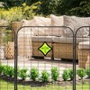 Whizmax Decorative Garden Fence Fencing , Rustproof Metal Border Fence Panel, Dog Rabbits Blocker Fence for Outdoor Yard - 2 of 4