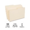 HITOUCH BUSINESS SERVICES File Folders 1/2 Cut Legal Size Manila 100/Box TR116939/116939 - 2 of 4