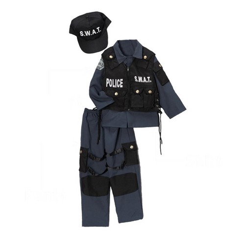 Cop Uniform Costume for Kids Dress Up America Police Costume for