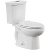 Attop Standard Slow Elongated Closed Front Toilet Seat, White - 3 of 4
