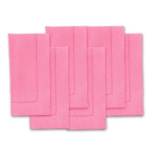 Solino Home Linen Classic Hemstitch Dinner Napkins - 1 of 4