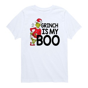 Boys' - Dr. Seuss - Grinch Is My Boo Short Sleeve Graphic T-Shirt - 1 of 4