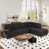 109" Large L-shaped Couch With Chaise 5 Seater Corner Sofa With Removable Back Cushions And 2 Pillows,Oversized Movie Couch-Cuddlewood - image 3 of 4