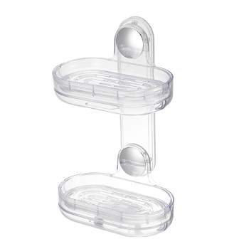 Bath Bliss Gel Suction Soap Dish in Chrome - Shower-mounted Soap Dish with  No Tools Required Installation in the Soap Dishes department at