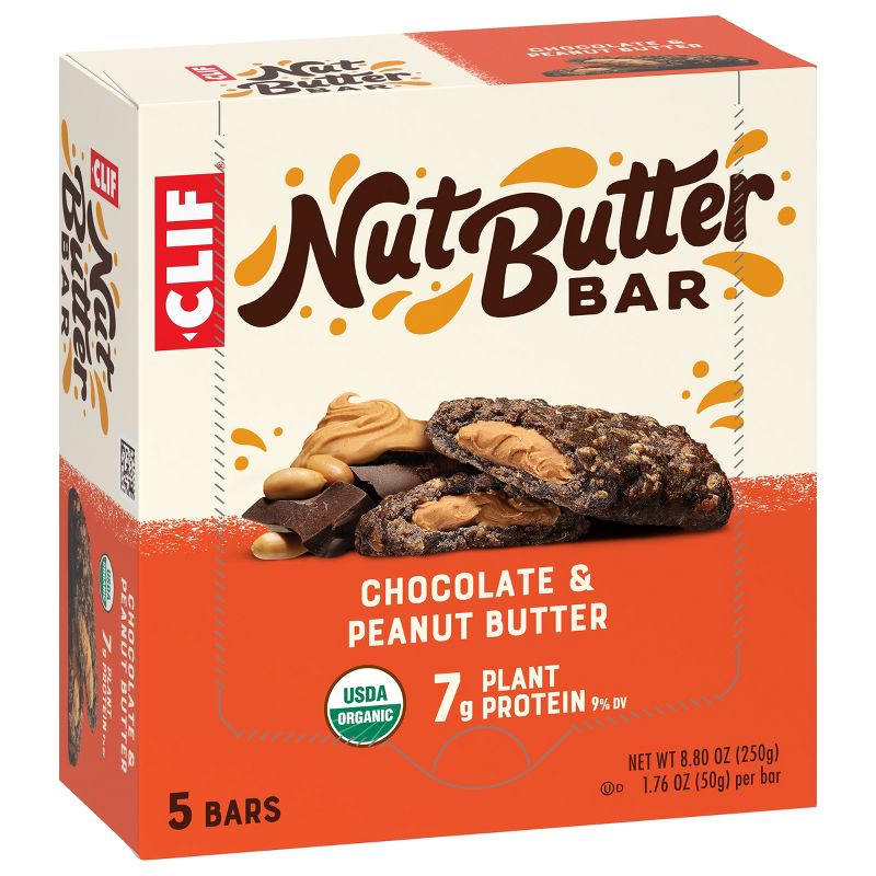 CLIF Nut Butter Bar - Chocolate Peanut Butter Energy Bars - 8.8oz/ 5ct, 5 of 15
